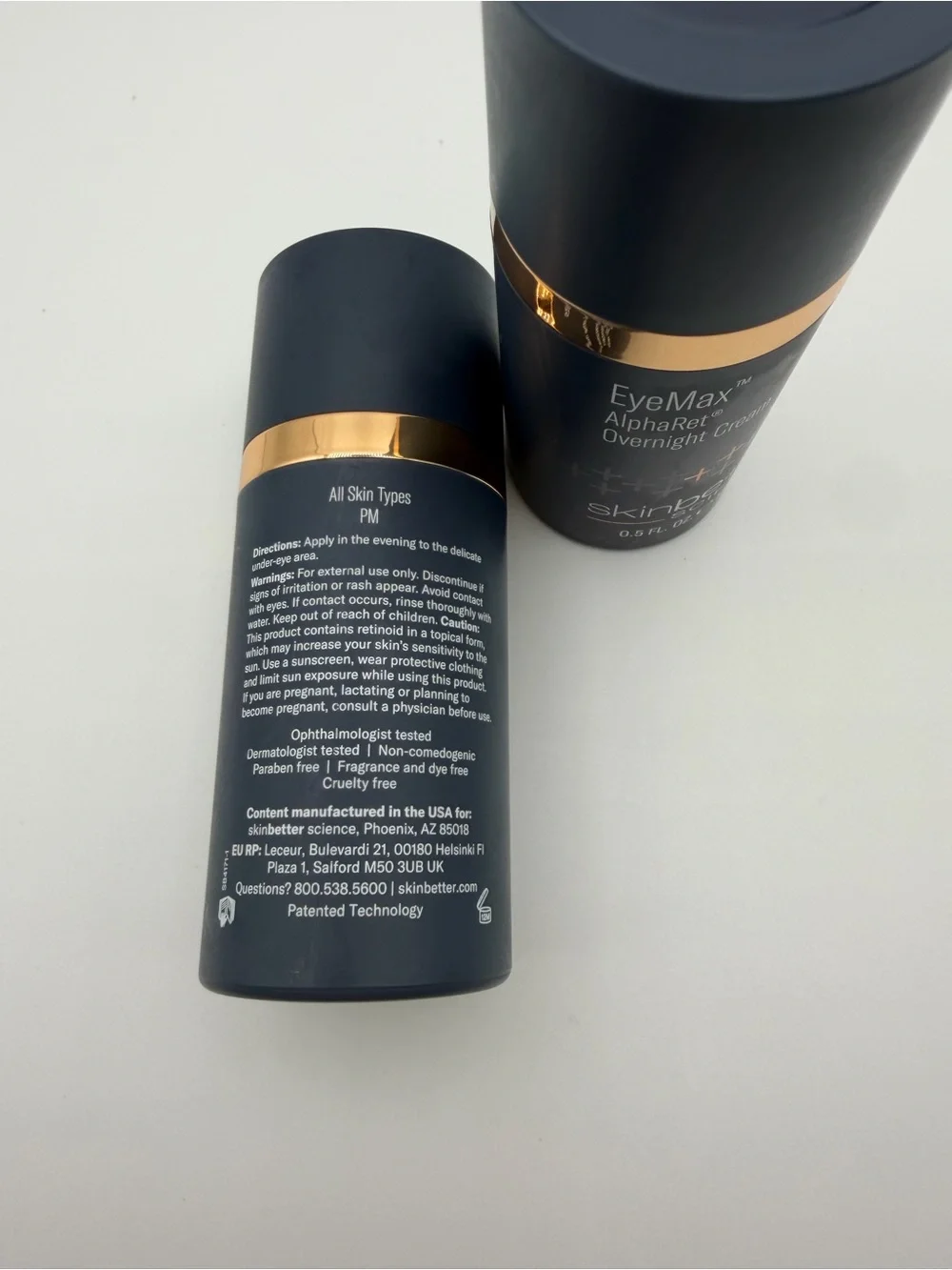 Skinbetter Science EyeMax AlphaRet Overnight Eye Cream — Black